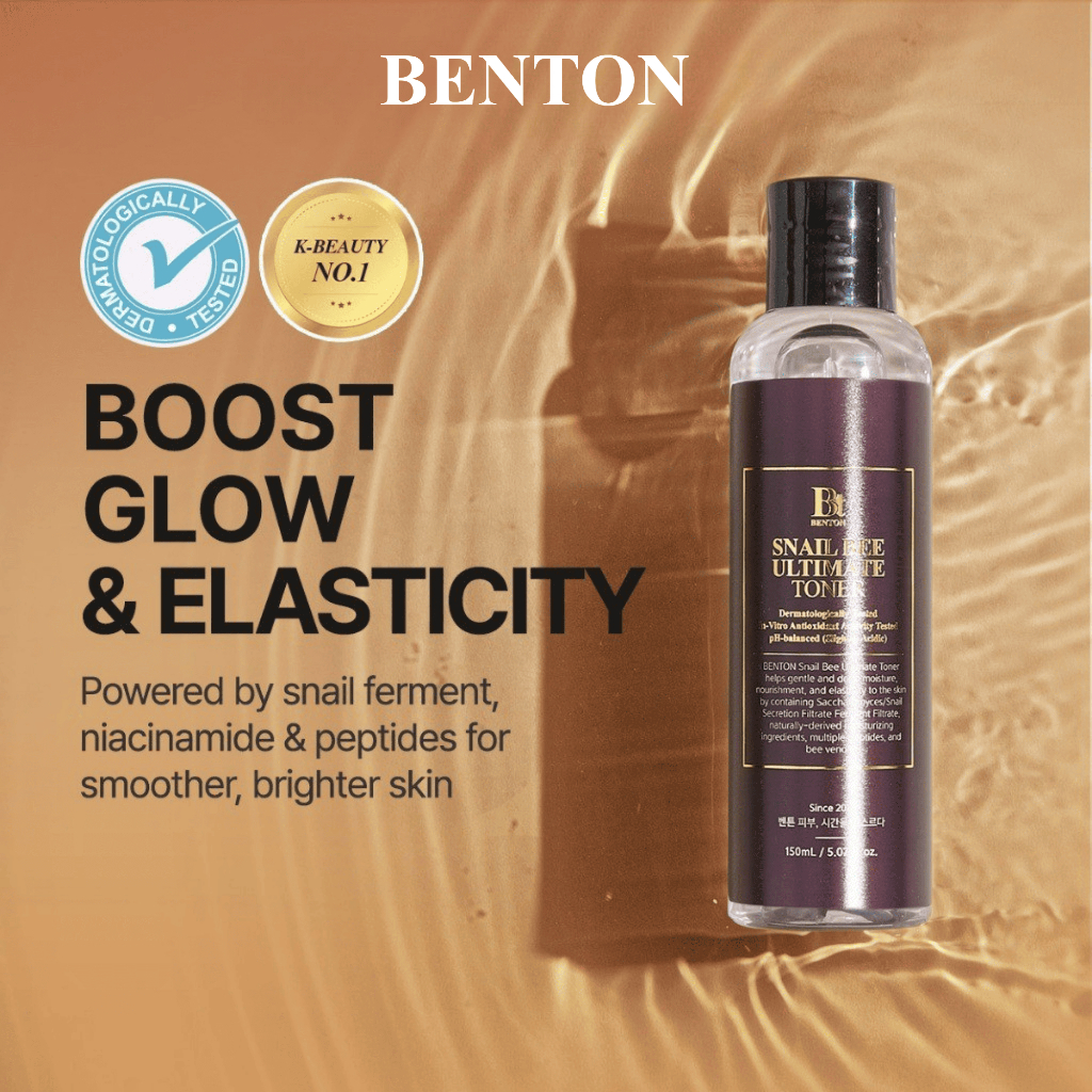 [Benton Official] Nước Hoa Hồng Snail Bee High Content – Dưỡng ẩm da mặt, chứa dịch nhầy ốc sên, cấp ẩm, hỗ trợ chăm sóc da dầu và da dễ nổi mụn