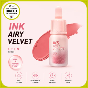 Peripera Ink Airy Velvet Lip Tint, số. 23 Sao Đào, 1 Cái / Son Tint Hàn Quốc / Velvet Finish