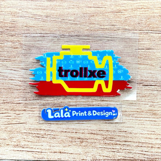 Tem UV DTF chữ nổi Trollxe Dán trang trí Xe Máy, trang trí xe hơi, Dán Nón bảo hiểm Chống Nước, bền màu