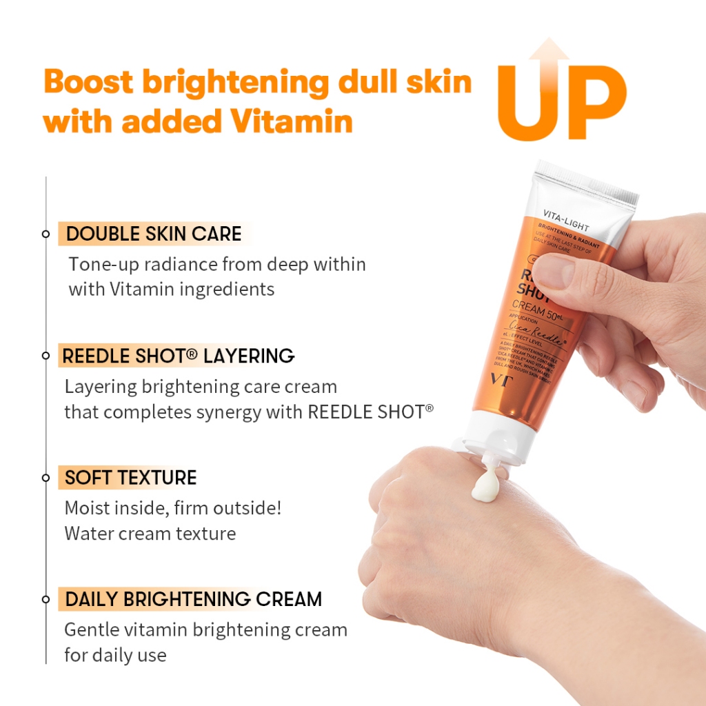 [VT] Kem Reedle Shot 50eL (Vitamin, Centella Asiatica, 300Da Hyaluronic Acid) Kem phân lớp làm sáng, làm dịu, dưỡng ẩm [Flagship chính thức]