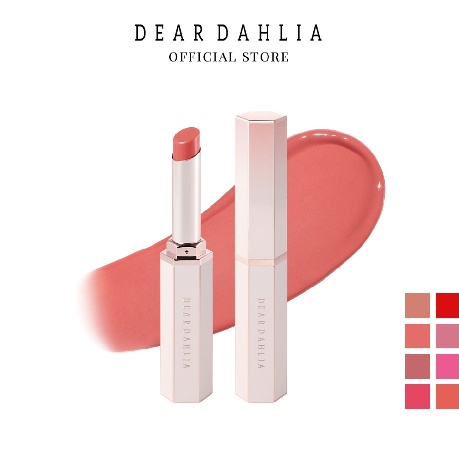 [Dear Dahlia Official] Son Gel Dưỡng Thuần Chay, Cấp Ẩm, Màu Tự Nhiên (8 colors) - LIP ALLURE GLOW SHINE