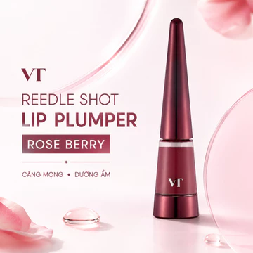 Đúng rồi, tên chính xác là **VT Reedle Shot Lip Plumper Rose Berry** – serum dưỡng môi căng mọng, không phải son màu. Tiêu đề chuẩn SEO Shopee: **Serum Dưỡng Môi VT Reedle Shot Lip Plumper Rose Berry