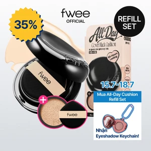 fwee All-Day Cover Black Cushion (+ Refill 13g / Puff 1ea)