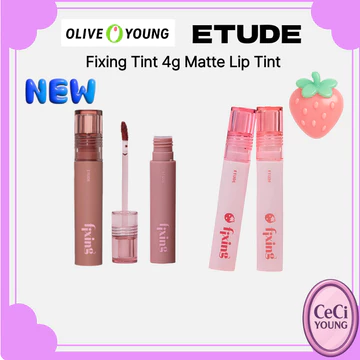 [Etude] Olive Young / cố định màu 4g Matte Lip Tint Son môi Hàn Quốc chống chuyển lâu trôi 20 màu