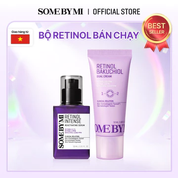 [SOMEBYMI[ Set Tinh chất Retinol Serum 0.1% 30ml + Kem Dưỡng Kép Retinol 50ml