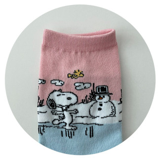 [SNOOPY] Bộ sưu tập Snoopy hỗn hợp màu tất (Sản xuất tại Hàn Quốc)