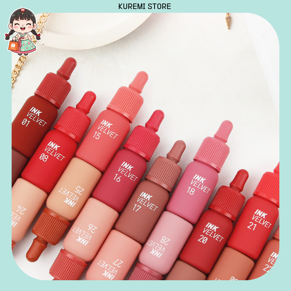 [Peripera] Ink The Velvet - Tint môi mờ hình khối cao có kết thúc nhung mềm