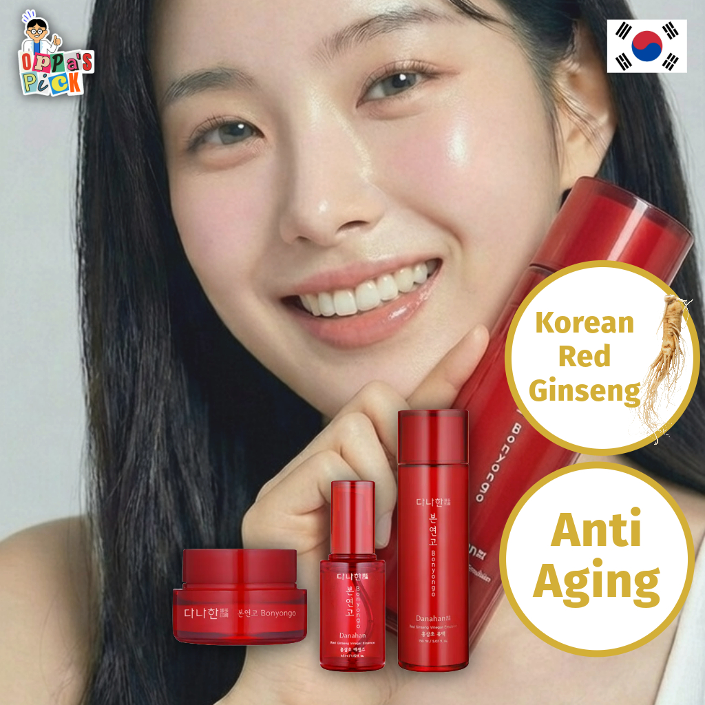 [Danahan] Bộ Dưỡng Da Hồng Sâm Bonyongo | Nước Hoa Hồng, Sữa Dưỡng, Tinh Chất, Kem Dưỡng