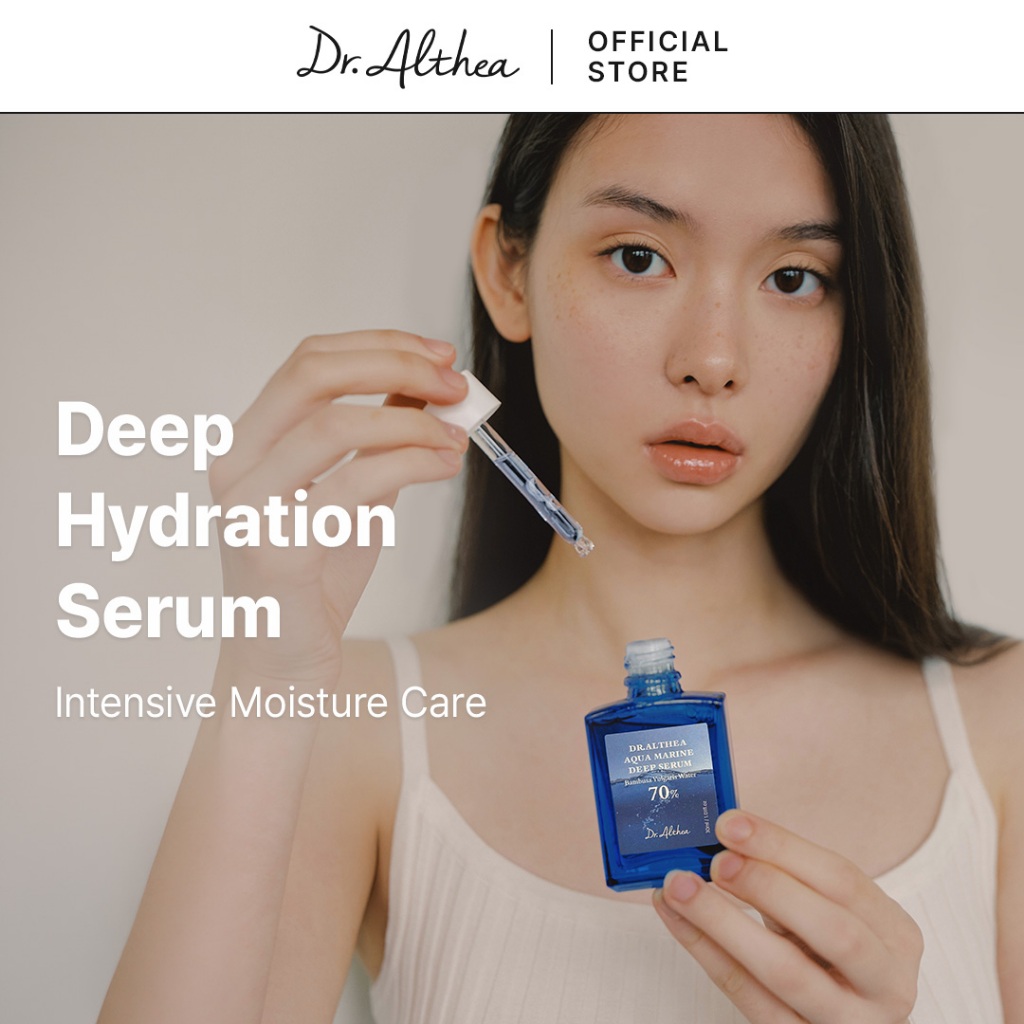Serum sâu Dr.Althea Aqua Marine 30 ml | Dewy Skin, Hydrat hóa Booster, Làm dịu độ ẩm