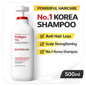Dầu Gội Dr.FORHAIR Folligen Plus 500ml | Chăm sóc da đầu chống rụng tóc | Dầu gội tăng cường tóc Hàn Quốc