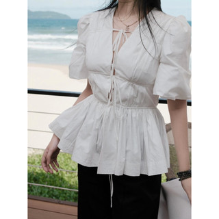 𝙁𝙔𝙉 𝙏𝙊𝙋 - Áo Kiểu Buộc Dây