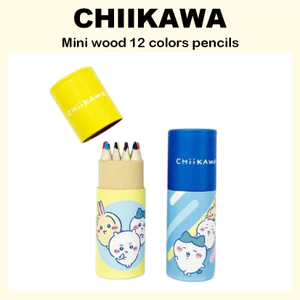 Bút chì gỗ Mini 12 màu (Vàng / Xanh)