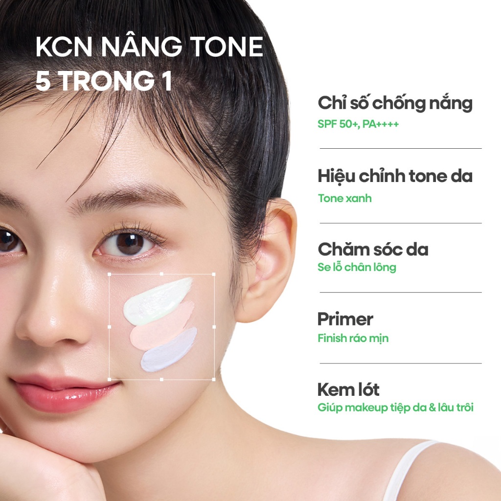 [FULLY Chính Hãng] Fully Kem chống nắng nâng tone Xanh 50ml, Pore Peptide Tightening Tone up Sun Cream 50ml | BigBuy360 - bigbuy360.vn