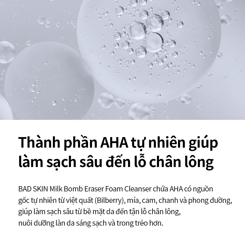 [BADSKIN KOREA] Milk Bomb Eraser 20ml (KÍCH THƯỚC MINI)