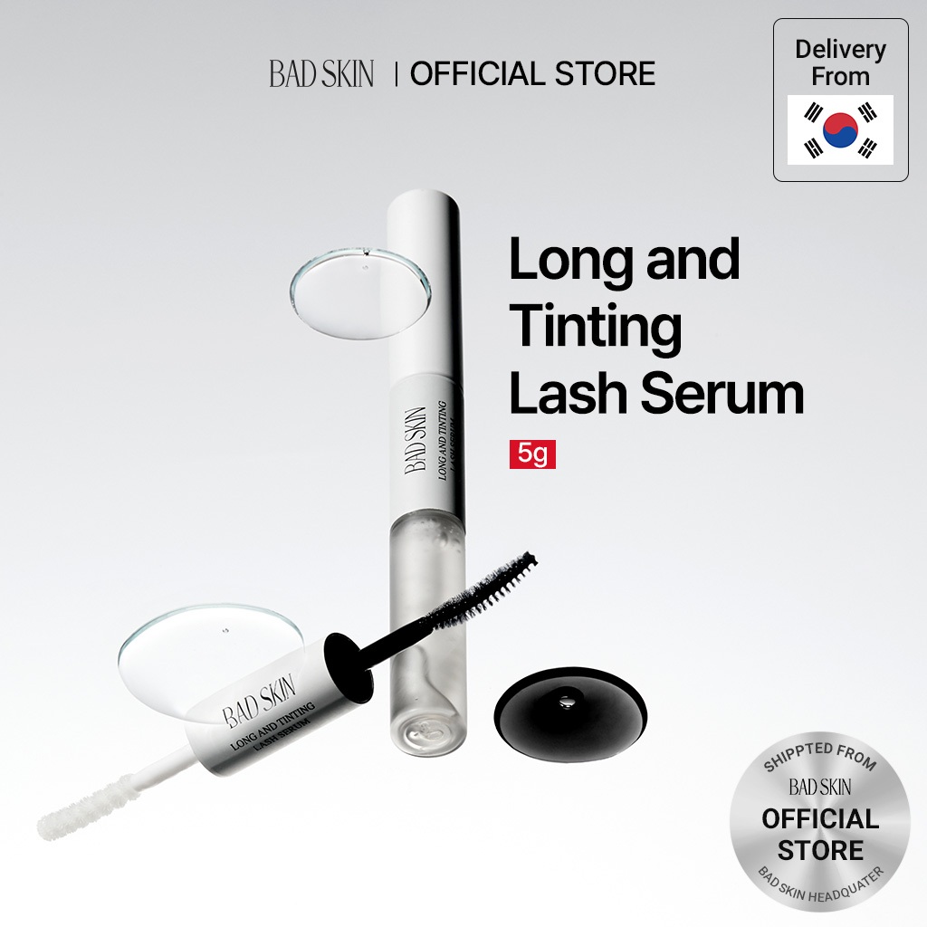 [BADSKIN KOREA] Long And Tinting Lash Serum 10g, Serum dưỡng mi 2 trong 1: Chăm sóc chuyên sâu – nuôi dưỡng + hiệu ứng trang điểm trong một thiết kế thông minh