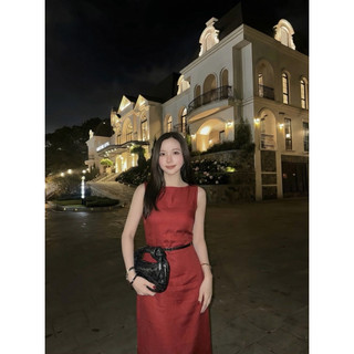 𝘿𝙊𝙍𝙄 𝘿𝙍𝙀𝙎𝙎 2  - Đầm Linen CÓ KÈM NỊT
