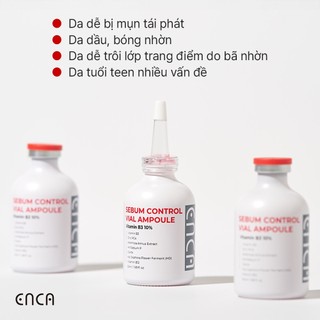Serum Niacinamide 10% Thu Nhỏ Lỗ Chân Lông Phục Hồi Da Mụn Kiềm Dầu 50ml ENCA