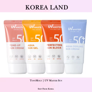 TonyMoly | UV Master SPF50 + PA + + + Kem chống nắng tông màu / Kem chống nắng hoàn hảo / Gel chống nắng Aqua / Kem chống nắng làm mát Aqua (50ml)