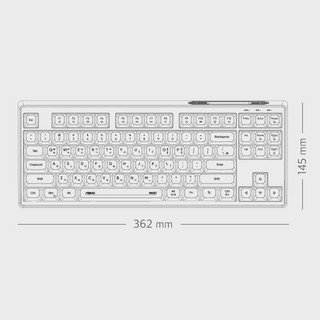 Bàn phím màng ABKO MK87 Im lặng TKL 87 phím Đèn nền RGB SA Profile USB có dây