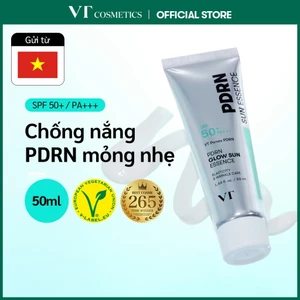 Tinh Chất Chống Nắng PDRN Glow 50ml - Kem Chống Nắng Dưỡng Da, Dưỡng Ẩm, Không Trắng Bệch, Thuần Chay Skincarehssv <Flagship Chính Hãng>
