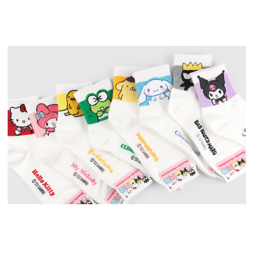 [Sanrio] Tất Nữ Sản Xuất Tại Hàn Quốc - Thiết Kế Hình Động Vật Dễ Thương, Nhiều Mẫu Để Chọn