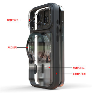 Vỏ bảo vệ ống kính máy ảnh cản màu đen trong suốt tương thích với iphone 17 pro max air