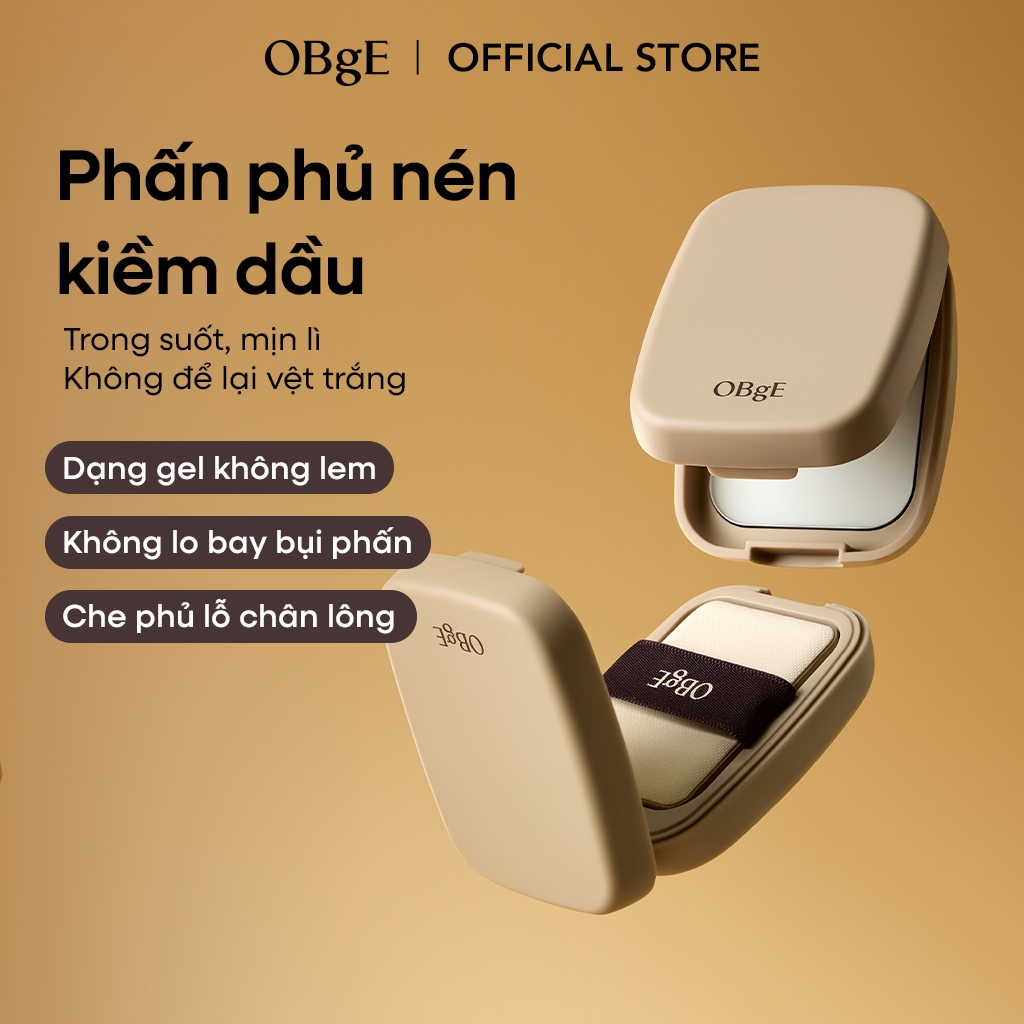 [OBgE Chính hãng] OBgE Phấn phủ nén kiềm dầu dạng gel 5g Oil Control Finisher