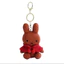 Túi đeo mũi dệt kim Miffy 12cm (Nâu / Trắng / Hồng / Xanh da trời)