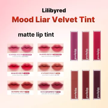 [Lilybyred] Mood Liar Velvet Tint / Soft Velvet Lip Tint / Lâu trôi & Mịn màng / MLBB Lip Tint / K-Beauty