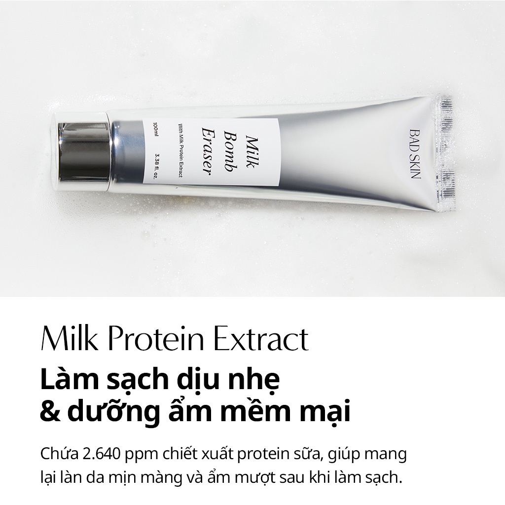 [BADSKIN KOREA] Milk Bomb Eraser 20ml (KÍCH THƯỚC MINI)