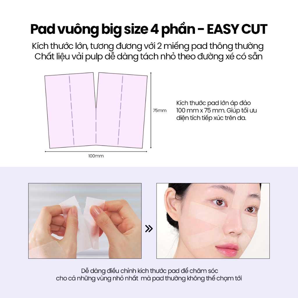 [DEWYTREE] Pad Thu Nhỏ Lỗ Chân Lông Pick and Quick Double Pad 10 Miếng