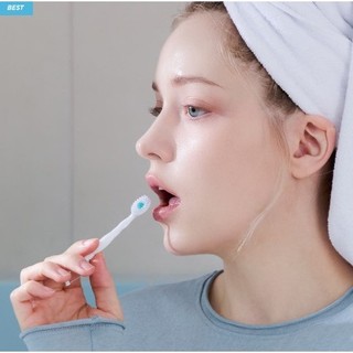 [HOMESLINING] Bàn chải đánh răng Mini dùng một lần 5 trong 1 TOOTHIT Máy làm sạch lưỡi tăm du lịch di động