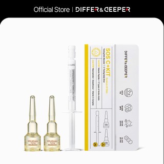DifferNeeper SOS S Kit S chữa bệnh hàng ngày bắn đỏ exosome tăng cường da 3 loại khác nhau & sâu hơn