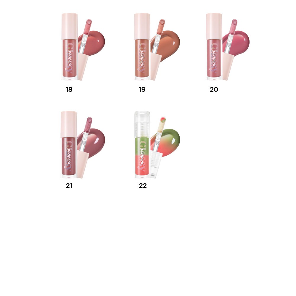 [PERIPERA - MÀU MỚI] | Ink Glasting Lip Gloss 4.5ml (Môi đầy đặn, Không dính, Đầu cỡ lớn, Thuần chay)