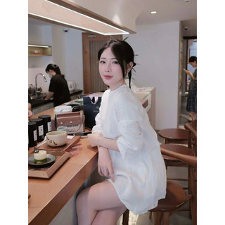 𝘽𝙊𝙉𝙄𝙀 𝙏𝙊𝙋- Áo Linen Tay Dài