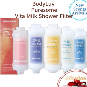 Bộ lọc đầu vòi hoa sen Bodyluv Puresome Vita Secret để loại bỏ clo / Bộ lọc vòi hoa Vitamin / Bộ lọc vòi hoa sen / Bộ đầu sen / Bộ Spa sữa Puresome Secret Vita sản xuất Hàn Quốc