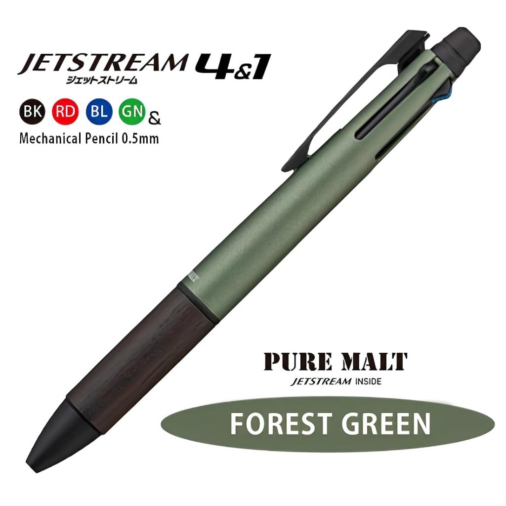 Uni Pure Malt Jetstream Inside Multi Pen 4&1 0.5mm/But Go Soi Thung Whiskey/5-in-1/Nhat Ban
