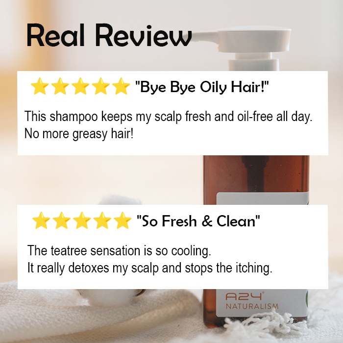 [A24 Official] Dầu Gội Tràm Trà Hữu Cơ Tea Tree Shampoo | Cân Bằng pH 5.5 và Kiểm Soát Dầu 500ml