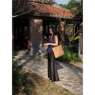 𝙆𝙄𝙓𝙄 𝙏𝙊𝙋 - Áo Yếm Linen Kèm Dây Buộc