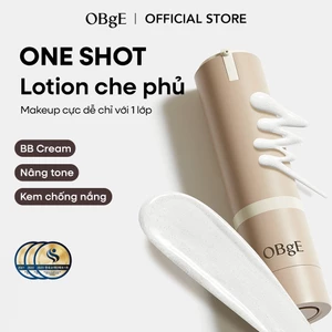 OBgE Lotion che phủ tự nhiên 50g SPF50+ PA++++ | Lotion nâng tông da | Lotion không gây vệt trắng | Lotion 2 trong 1 | Che phủ nhanh lỗ chân lông & khuyết điểm | 4 viên nang hiệu chỉnh màu da