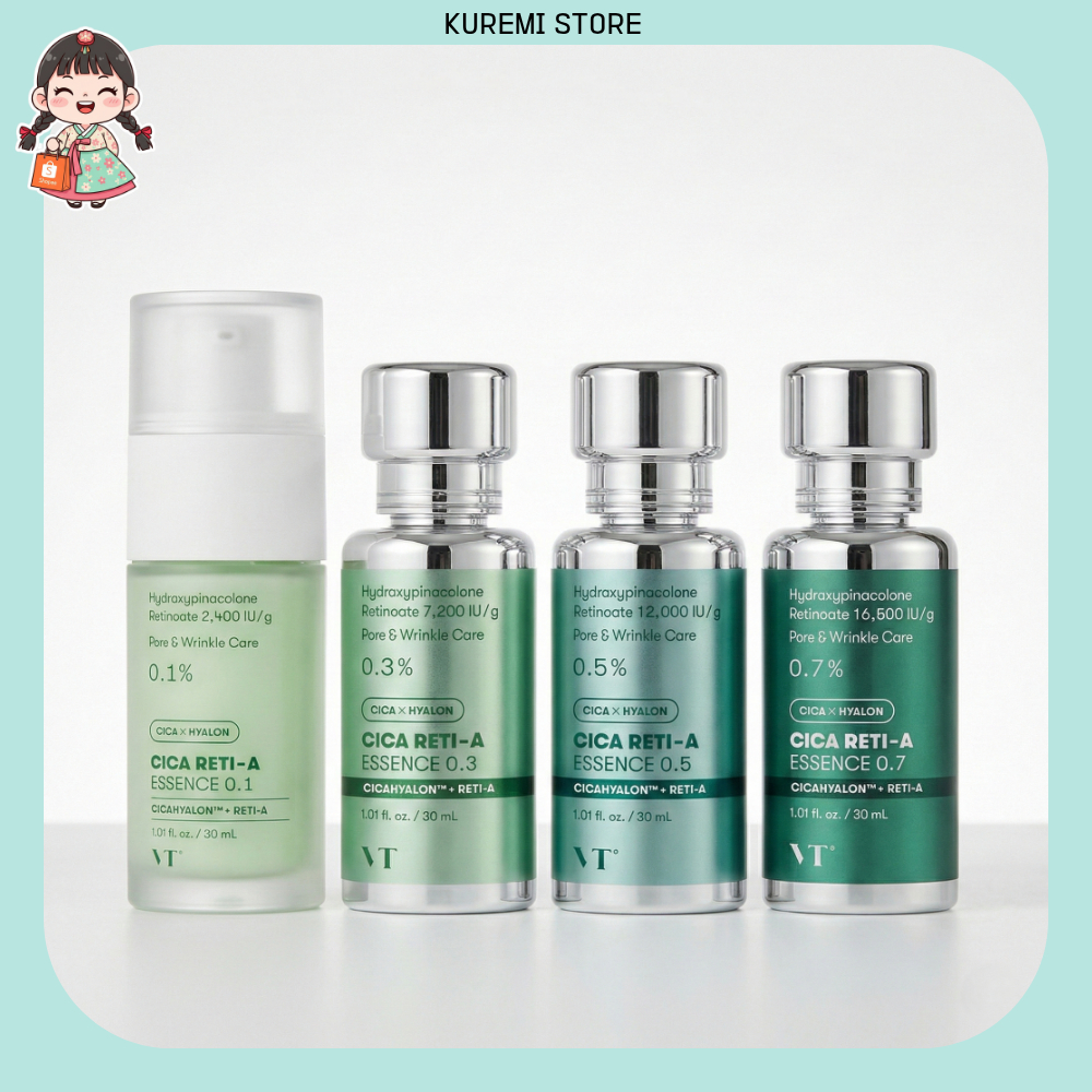 [VT] CICA Reti _ A Essence 30ml (0.1 / 0.3 / 0.5 / 0.7) Minimizing, Smoothing, Anti-Aging