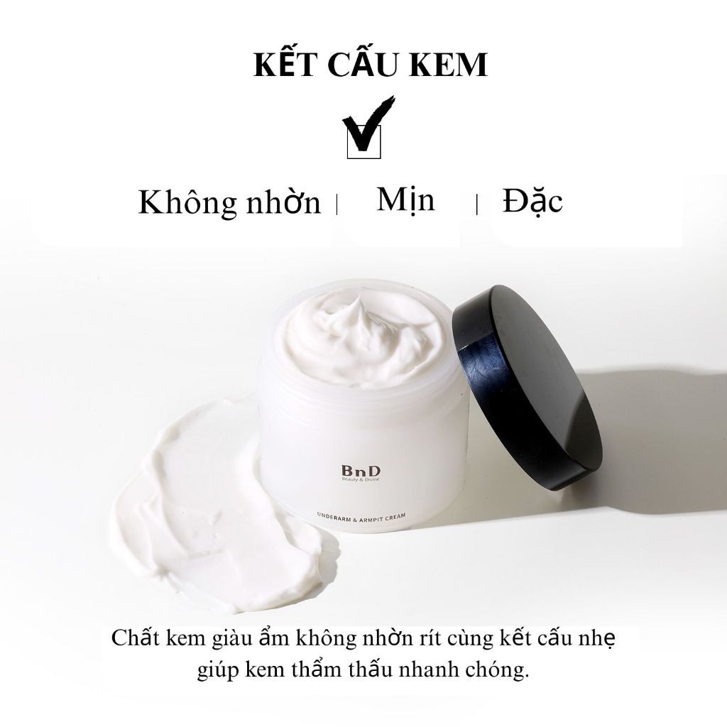 Kem hỗ trợ giảm thâm nách Hàn Quốc (BnD Underarm Cream) - 100g