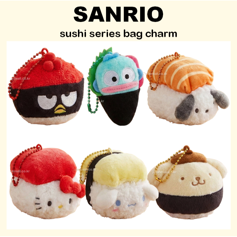 [SANRIO] Túi đựng sushi nhân vật Sanrio quyến rũ 5cm (Kitty / Cinnamoroll / Pochacco / Pompompurin / Hangyodon / Badtz-maru)