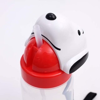 [SKATER] Bình Nước Ống Hút Silicon 350ml PBS3STD Mickey, Kitty, Alien, Pooh, Snoopy