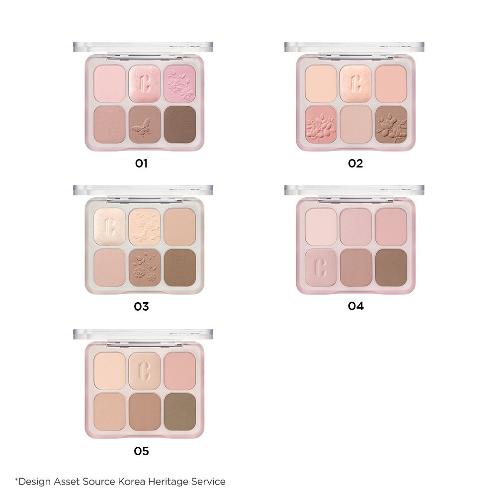CLIO [CLIP - MỚI] MUSE MASTER PALETTE - 6 màu, trang điểm hàng ngày