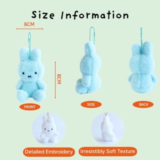 Móc khóa bông Miffy RM’s Pick 8cm phụ kiện dễ thương Hàn Quốc móc khóa thú bông Miffy