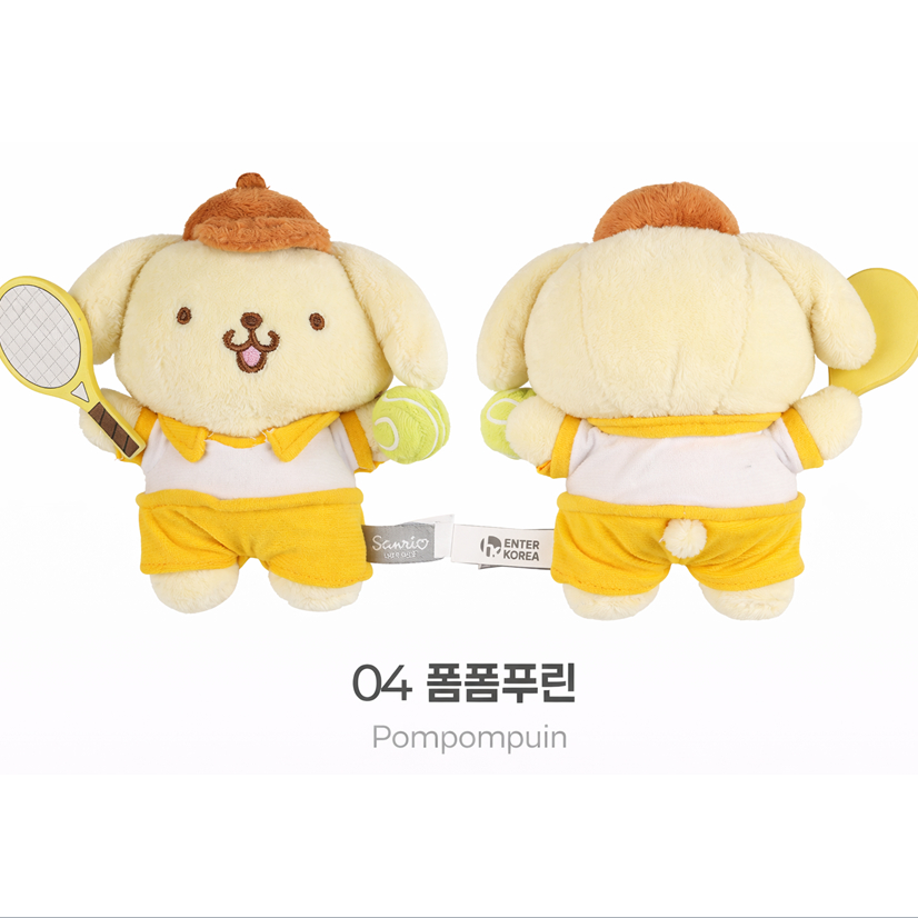 [SANRIO] Túi Tennis quyến rũ 13cm (Kitty / Mymelody / Kuromi / Pompompurin / Cinnamoroll / Pochacco / H