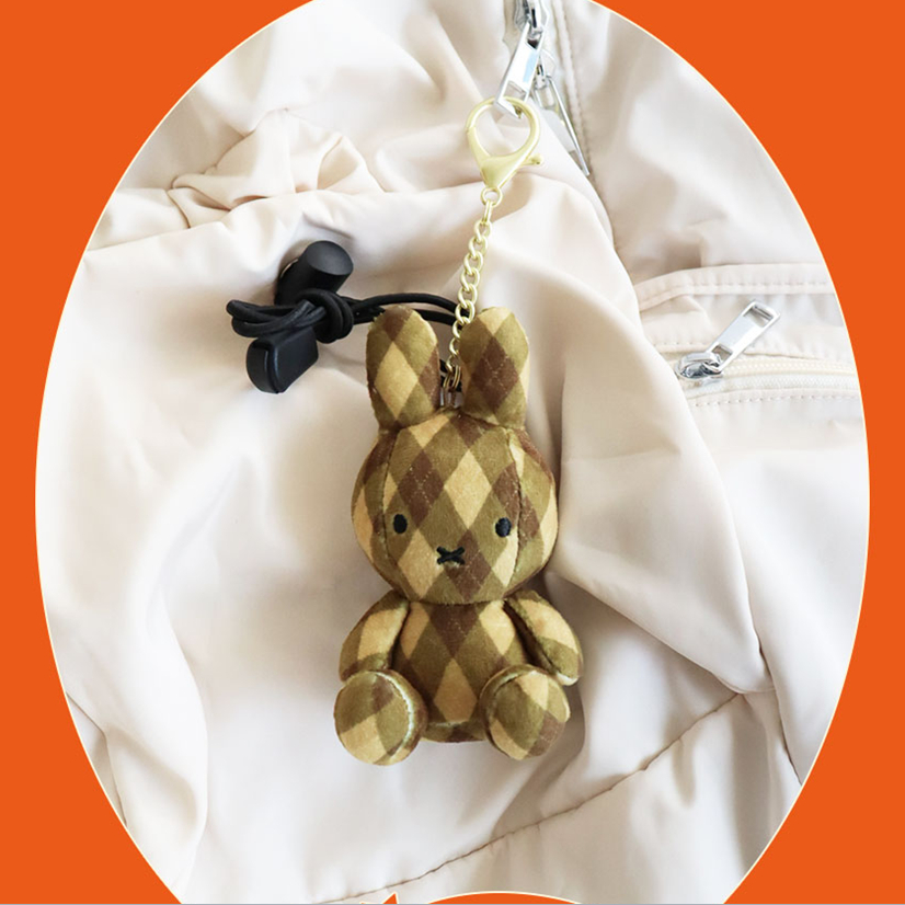 [MIFFY] Túi đựng búp bê 8cm chính thức Miffy Hàn Quốc quyến rũ (Rainbow / Pink Check / Cream Check / Denim / Bánh mì nướng / Mocha Check / Vàng / Bạc / Đậu đỏ)