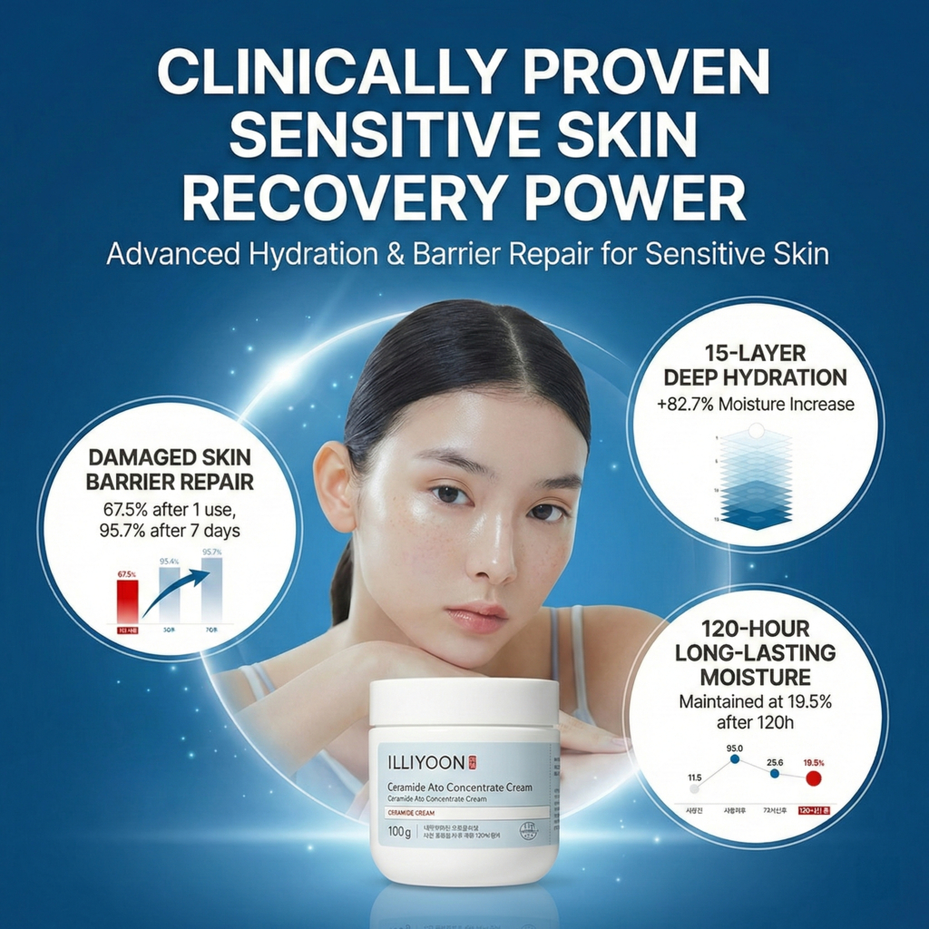 [Illiyoon] Kem Ceramide Ato 150ml | Sửa chữa dưỡng ẩm & rào cản 100H