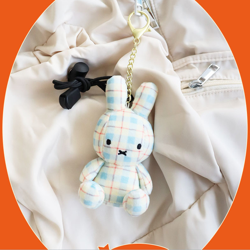 [MIFFY] Túi đựng búp bê 8cm chính thức Miffy Hàn Quốc quyến rũ (Rainbow / Pink Check / Cream Check / Denim / Bánh mì nướng / Mocha Check / Vàng / Bạc / Đậu đỏ)